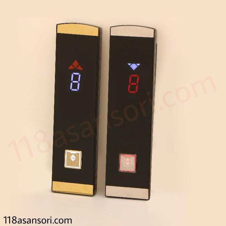 تولیدکننده شستی طبقه آسانسور *برند آسیا پنل * / شاسی احضار اسانسور طرح جدید - (118 آسانسوری) تولید و فروش پنل شستی آسانسور