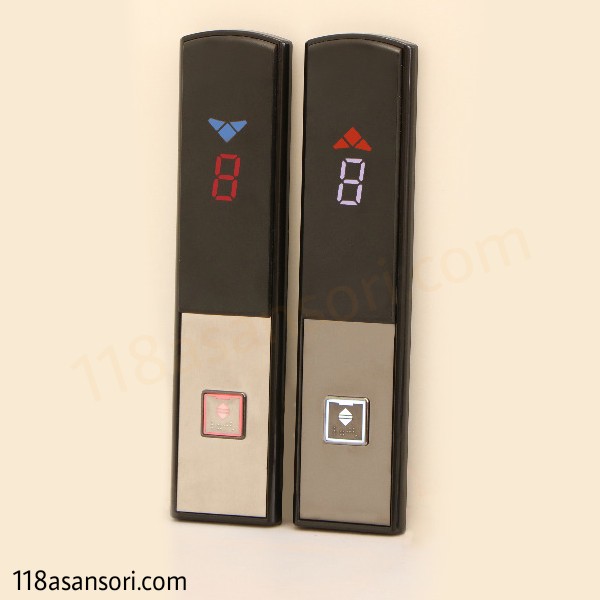 شستی طبقه آسانسور مدل s300 / برند آسیا پنل / گارانتی ۳۰ ماه - (118 آسانسوری) تولید و فروش پنل شستی آسانسور